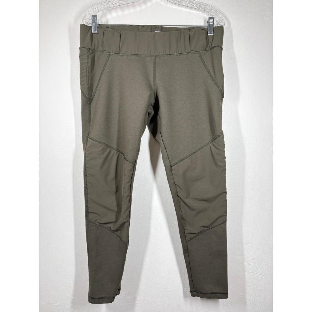 5.11 Tactical Womens Leggings Large Green Reinforced Knee Stretchy Utility